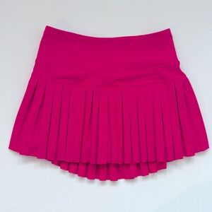 GOLDHINGE pleated skirt - dark pink
